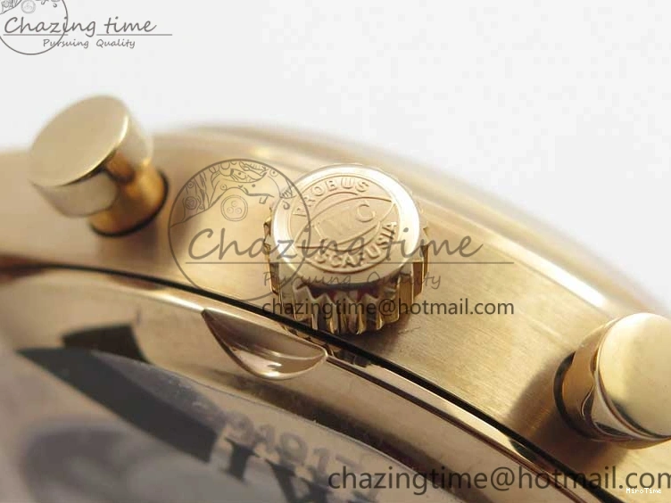 MIROTIME 0101 Portugieser Chrono  42 IW390406 RG ZF 1:1 Best Edition Blue Dial on Brown Leather Strap A Durable 7129